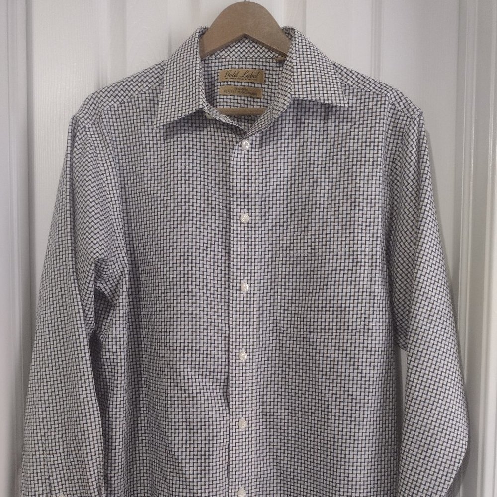 Men's Gold Label Size M Button down shirt Long sleeves
